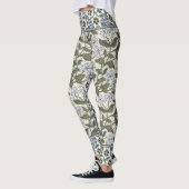 Summer Periwinkle Blume Hübsch Elegantes Flora Leggings (Links)