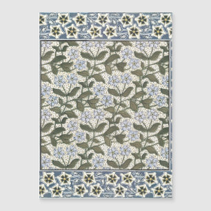 Summer Periwinkle Blume Hübsch Elegantes Flora Magnetkarte