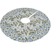 Summer Periwinkle Blume Hübsch Elegantes Flora Polyester Weihnachtsbaumdecke (Schrägansicht)