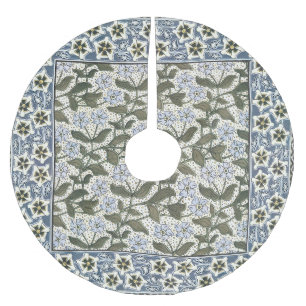 Summer Periwinkle Blume Hübsch Elegantes Flora Polyester Weihnachtsbaumdecke