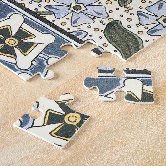 Summer Periwinkle Blume Hübsch Elegantes Flora Puzzle (Seite)