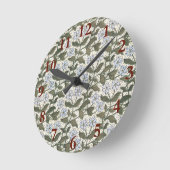 Summer Periwinkle Blume Hübsch Elegantes Flora Runde Wanduhr (Winkel)