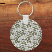 Summer Periwinkle Blume Hübsch Elegantes Flora Schlüsselanhänger (Vorderseite)