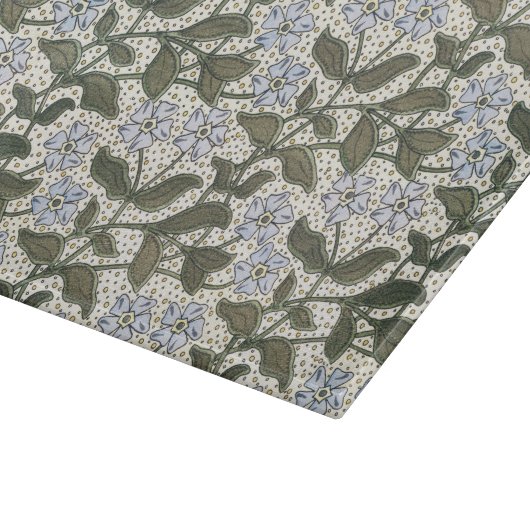 Summer Periwinkle Blume Hübsch Elegantes Flora Schneidebrett (Ecke)