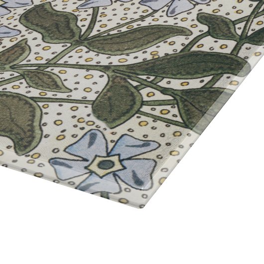 Summer Periwinkle Blume Hübsch Elegantes Flora Schneidebrett (Ecke)