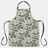 Summer Periwinkle Blume Hübsch Elegantes Flora Schürze (Vorderseite)