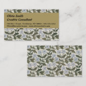 Summer Periwinkle Blume Hübsch Elegantes Flora Visitenkarte (Vorne/Hinten)