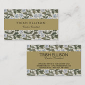 Summer Periwinkle Blume Hübsch Elegantes Flora Visitenkarte (Vorne/Hinten)