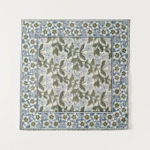 Summer Periwinkle Blume Hübsch Elegantes Flora Wandteppich (Vorderseite (Horizontal))