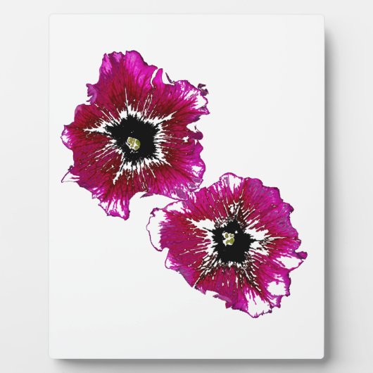 Summer Petunias Fotoplatte (Vorderseite)