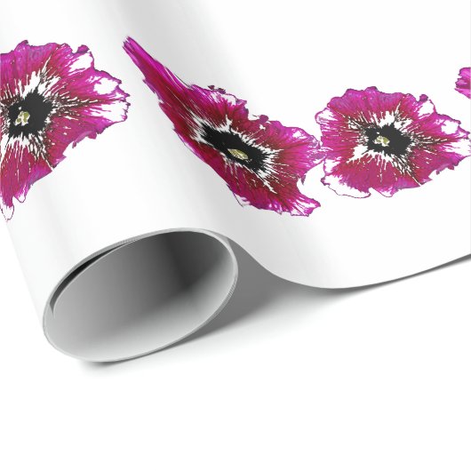 Summer Petunias Geschenkpapier (Rolleneckpunkt)