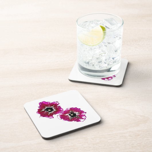 Summer Petunias Getränkeuntersetzer (Rechte Seite)