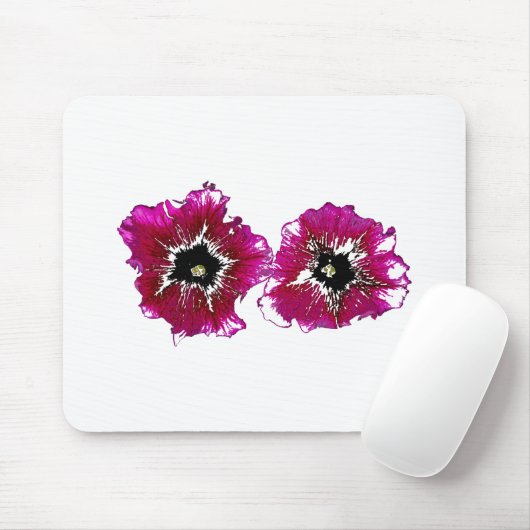 Summer Petunias Mousepad (Mit Mouse)