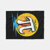 Summer Pi Day Retro Beach Math Symbole Lehrer Stu Fleecedecke (Vorderseite (Horizontal))