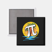 Summer Pi Day Retro Beach Math Symbole Lehrer Stu Magnet (Vorderseite/Rückseite)