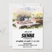 Summer Picnic auf Feld Einladung (Vorderseite)