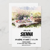 Summer Picnic auf Feld Einladung (Vorne/Hinten)