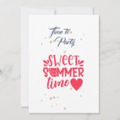 Summer Picnic Barbeque Party Einladung (Rückseite)