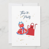 Summer Picnic Barbeque Party Einladung (Rückseite)