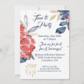 Summer Picnic Barbeque Party Einladung (Vorderseite)