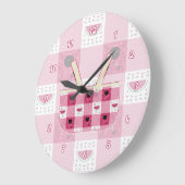 Summer Picnic Clock Große Wanduhr (Winkel)