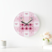 Summer Picnic Clock Große Wanduhr (Zuhause)