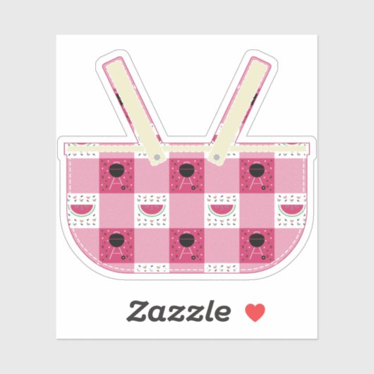 Summer Picnic Contour Sticker (Blatt)