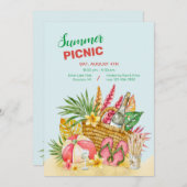 Summer Picnic Einladung (Vorne/Hinten)