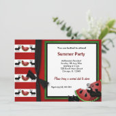 Summer Picnic Einladung (Stehend Vorderseite)