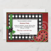 Summer Picnic Einladung (Vorderseite)