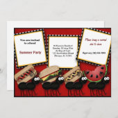 Summer Picnic Einladung (Vorne/Hinten)