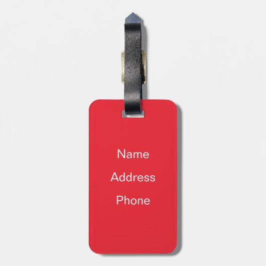 Summer Picnic Gepäckanhänger (Rückseite vertikal)