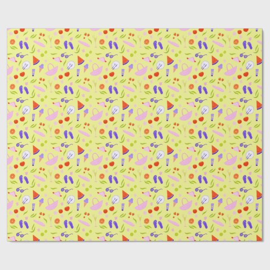 Summer Picnic Geschenkpapier (Flach)