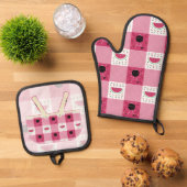 Summer Picnic Ofenhandschuh & Topflappen-Set (Oben Unten)