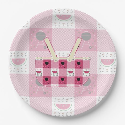 Summer Picnic Paper Plate Pappteller (Vorderseite)