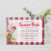Summer Picnic Party Einladung (Stehend Vorderseite)