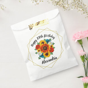Summer Picnic Party Geometric Floral Fevor Bag Geschenktütchen