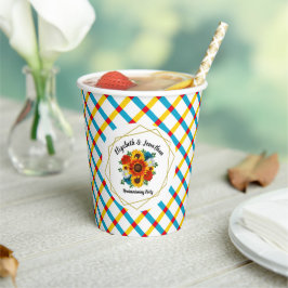 Summer Picnic Party Geometric Floral Pappbecher