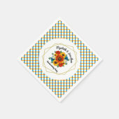 Summer Picnic Party Geometric Floral Serviette (Ecke)