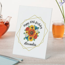 Summer Picnic Party Geometric Floral Sockelschild