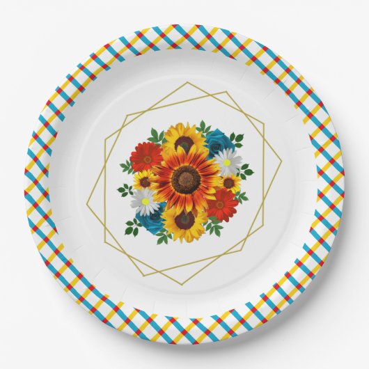 Summer Picnic Party Pappteller (Vorderseite)