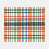 Summer Picnic Plaid Fleecedecke (Vorderseite (Horizontal))
