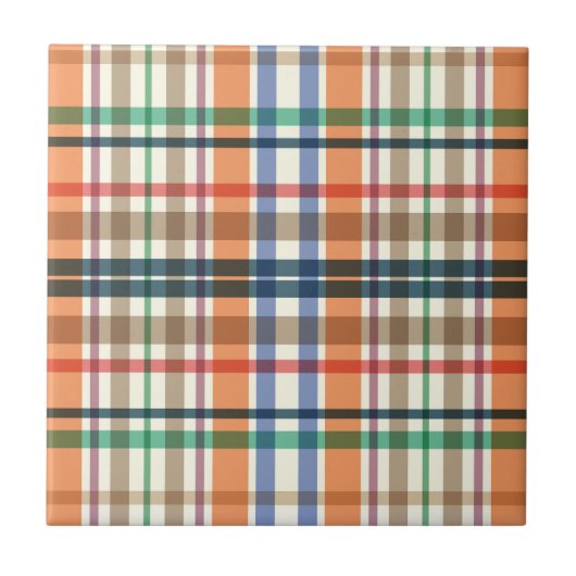 Summer Picnic Plaid Fliese (Vorderseite)