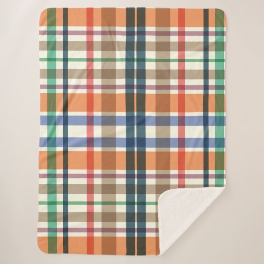 Summer Picnic Plaid Sherpadecke (Vorderseite)