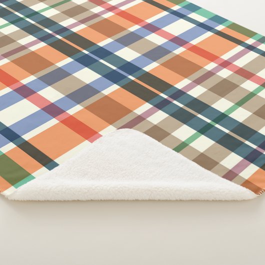 Summer Picnic Plaid Sherpadecke (3/4)