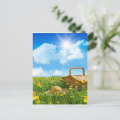 Summer Picnic Postkarte (Stehend Vorderseite)