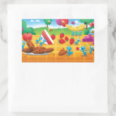 Summer Picnic Rechteckiger Aufkleber (Tasche)