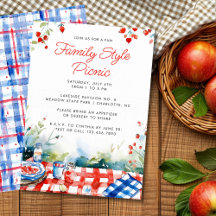 Summer Picnic Red White Blue Family Wiedersehen