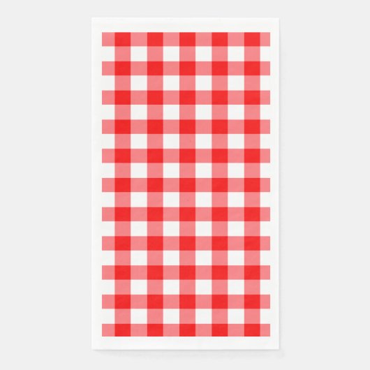Summer Picnic Reg Gingham Buffalo Paper Napkin Serviette (Vorderseite)