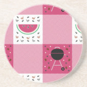 Summer Picnic Sandstone Untersetzer (Vorne)